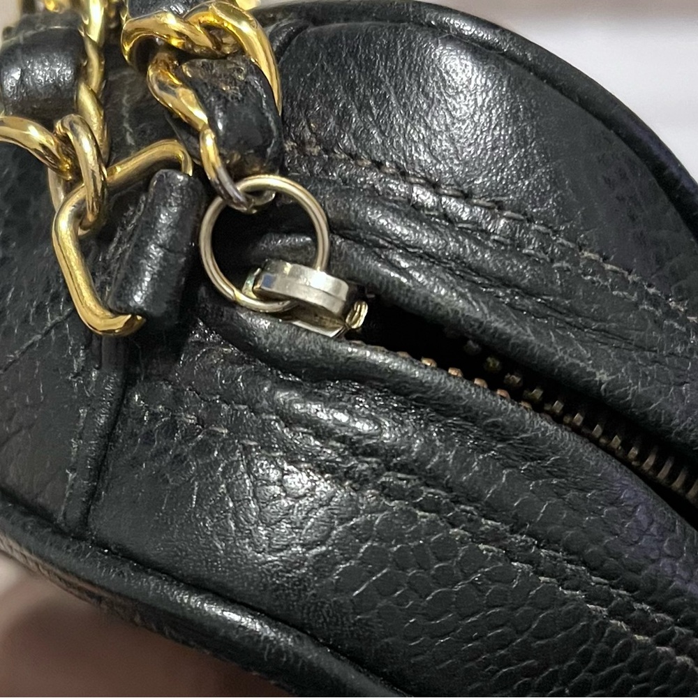 SOLD Vintage Small Chanel Black Caviar Camera Bag - Picture 14 of 16